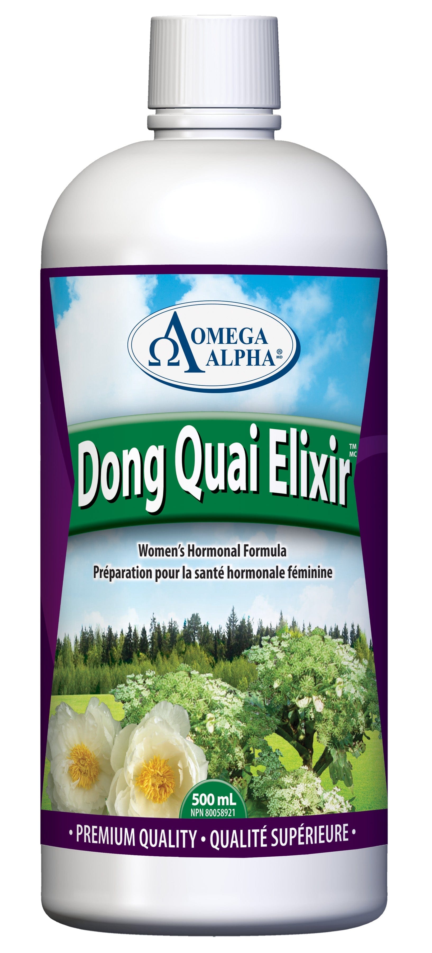 OMÉGA ALPHA PHARMATICAL Suppléments Dong quai elixir (hormones femmes) 500ml