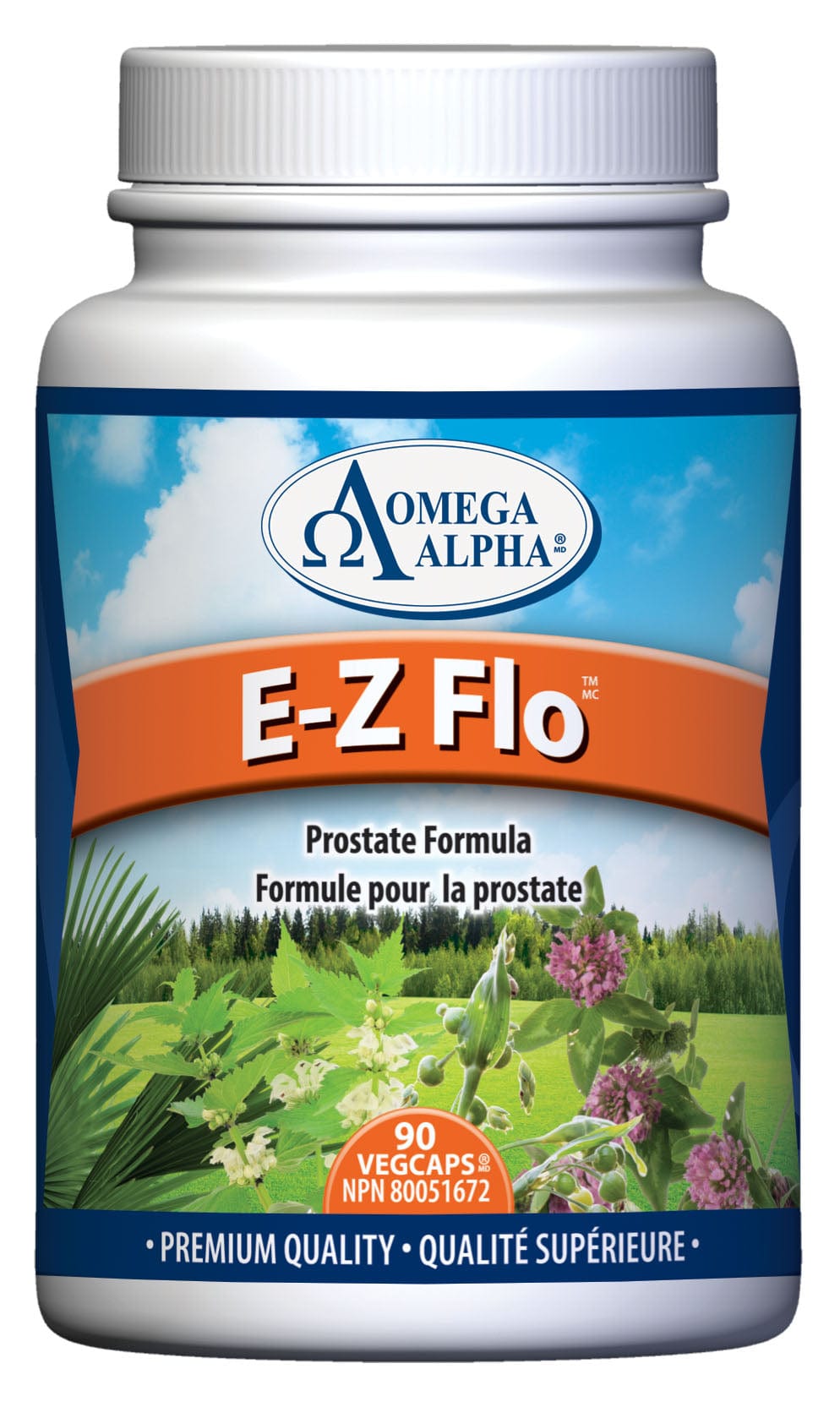 OMÉGA ALPHA PHARMATICAL Suppléments E-Z Flo (formule prostate) 90caps