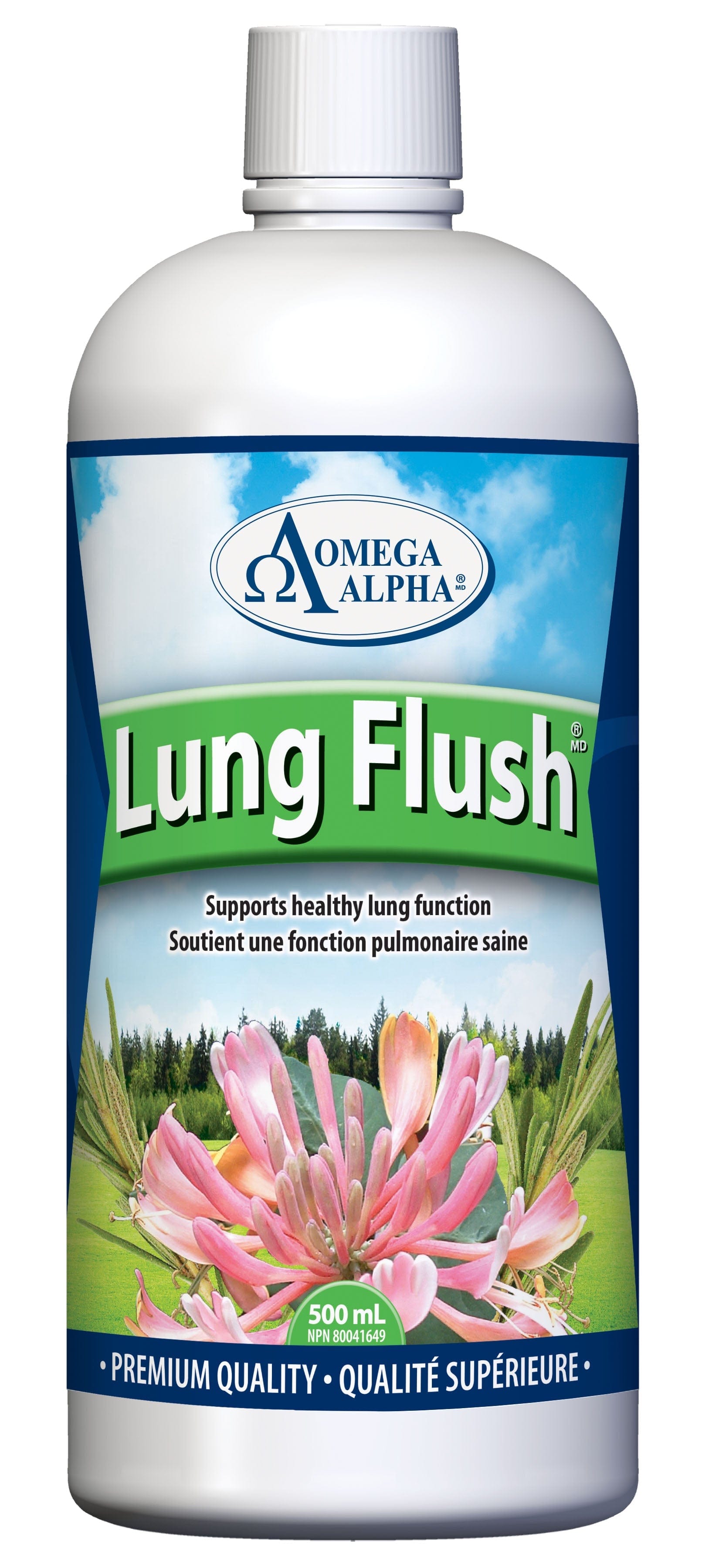 OMÉGA ALPHA PHARMATICAL Suppléments Lung flush (formule poumons) 500ml