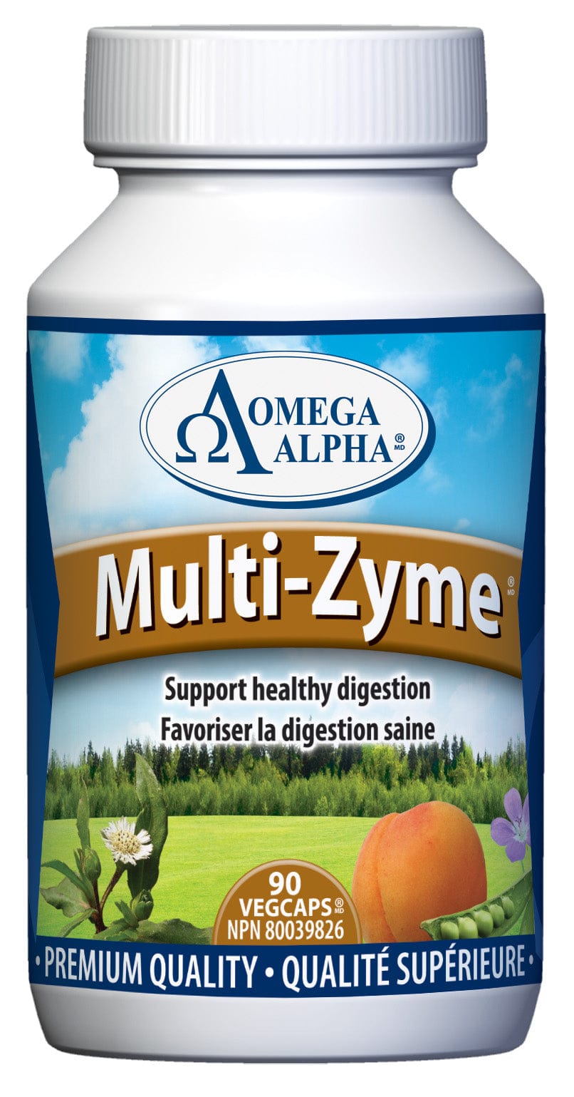 OMÉGA ALPHA PHARMATICAL Suppléments Multi-zyme (enzymes multiples) 90vcaps