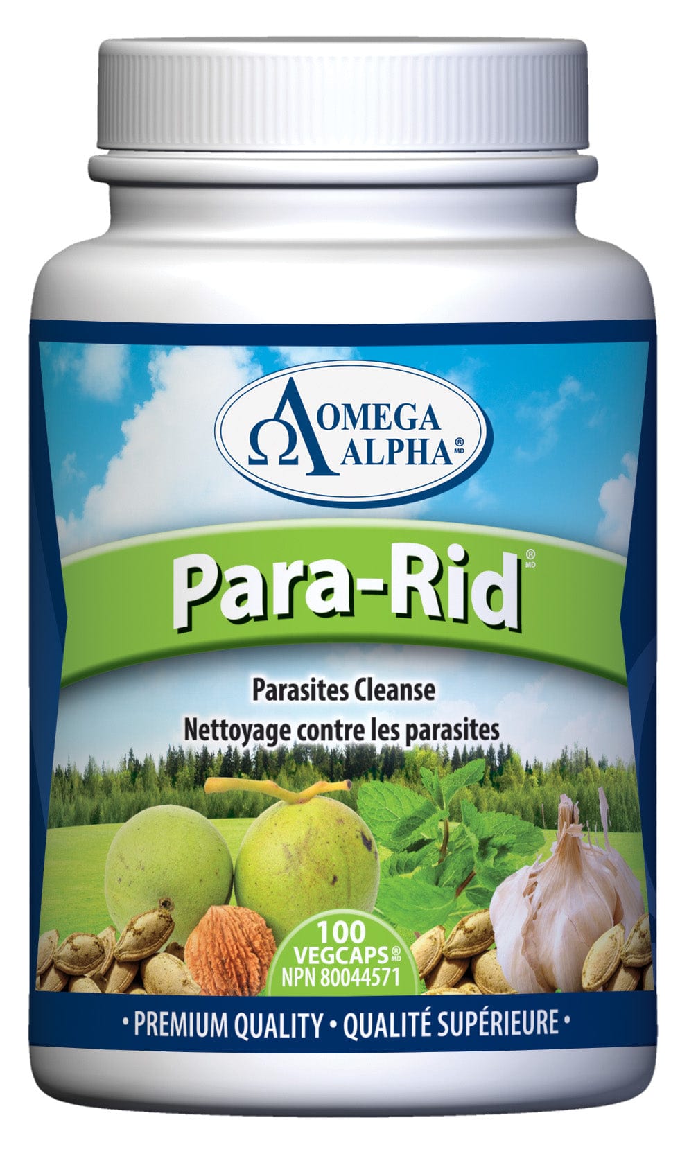 OMÉGA ALPHA PHARMATICAL Suppléments Para-rid (parasites) 90caps