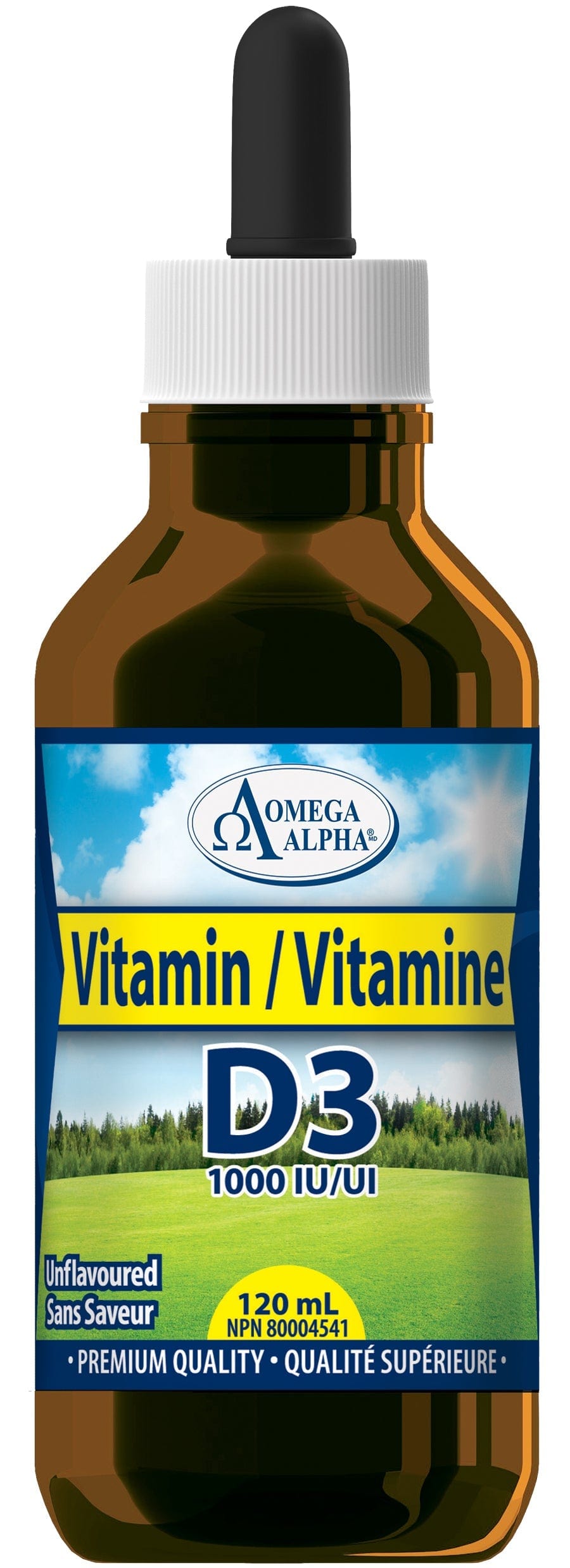 OMÉGA ALPHA PHARMATICAL Suppléments Vitamine D3 (sans saveur) 120ml