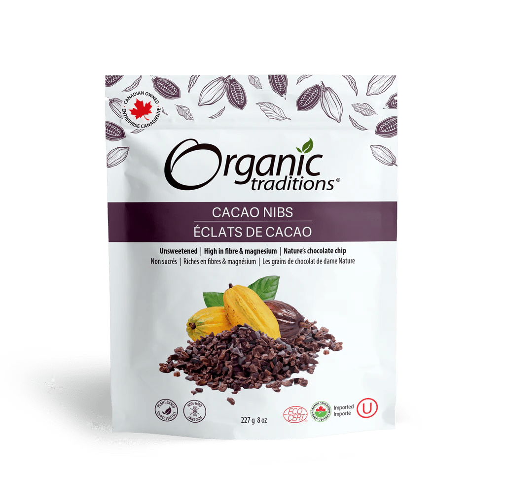 ORGANIC TRADITIONS Épicerie Pépites de cacao bio 227g