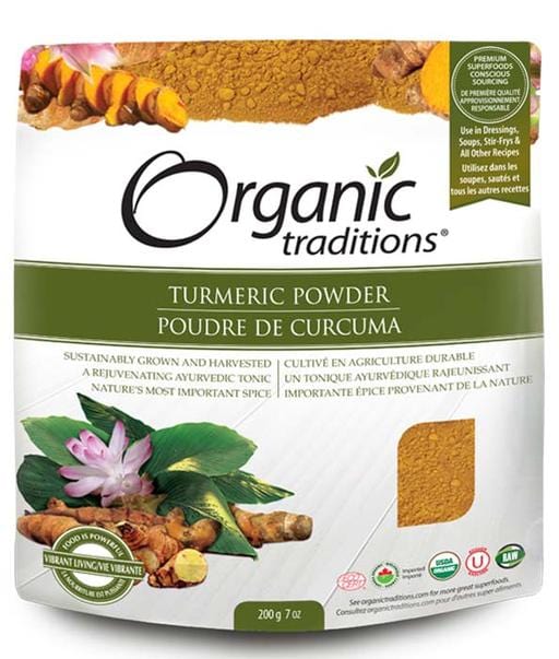 ORGANIC TRADITIONS Épicerie Poudre de curcuma bio 200g