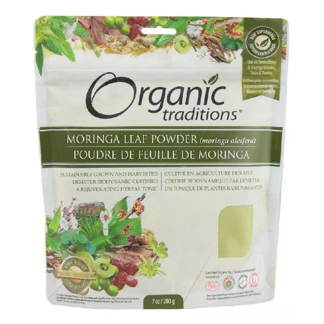 ORGANIC TRADITIONS Épicerie Poudre de feuille de moringa bio 200g