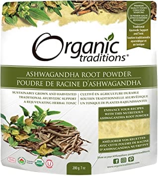 ORGANIC TRADITIONS Épicerie Poudre  de  racine  d'ashwagandha  bio  200g
