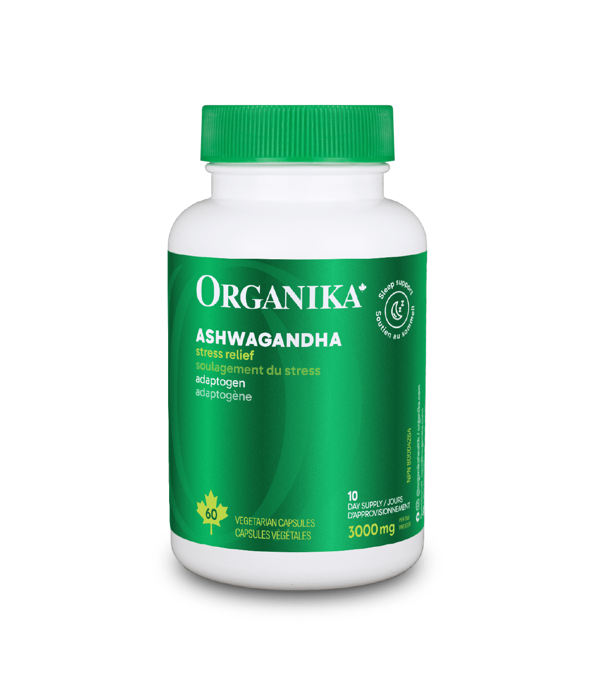 ORGANIKA Suppléments Ashwagandha (500mg) 60vcaps