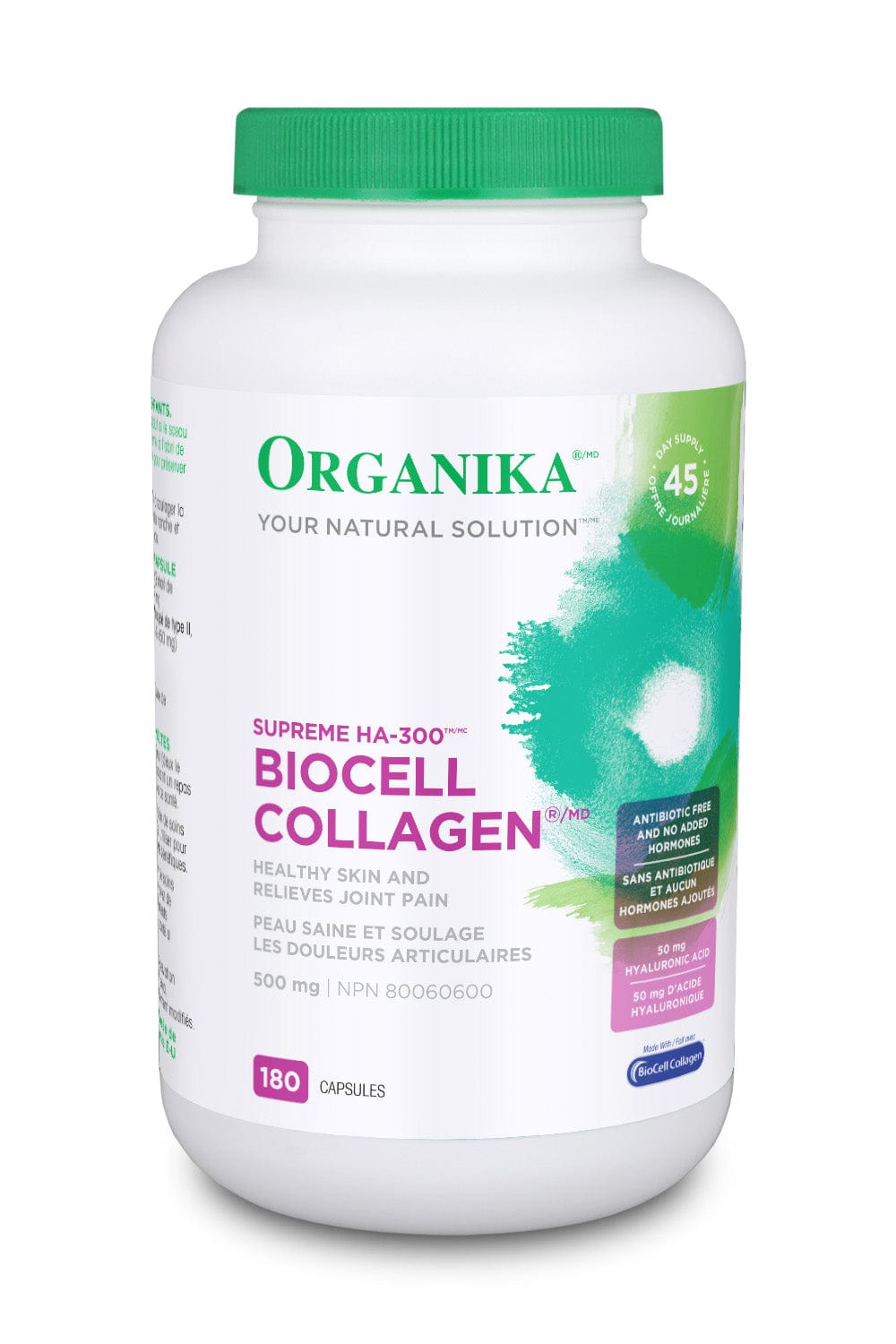 ORGANIKA Suppléments BioCell collagen (ha-300 supreme 500mg) 180caps