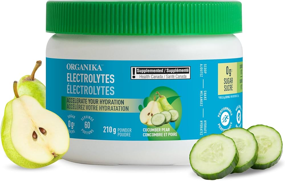 ORGANIKA Suppléments Électrolytes (concombres et poires) 210g