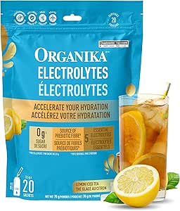 ORGANIKA Suppléments Électrolytes (thé glacé au citron) 20x3,5g