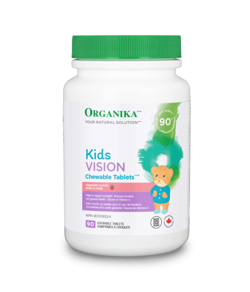 ORGANIKA Suppléments Kids vision comprimés croquables (fraise)   90comp
DATE DE PÉREMPTION : 31 AOÛT  2024