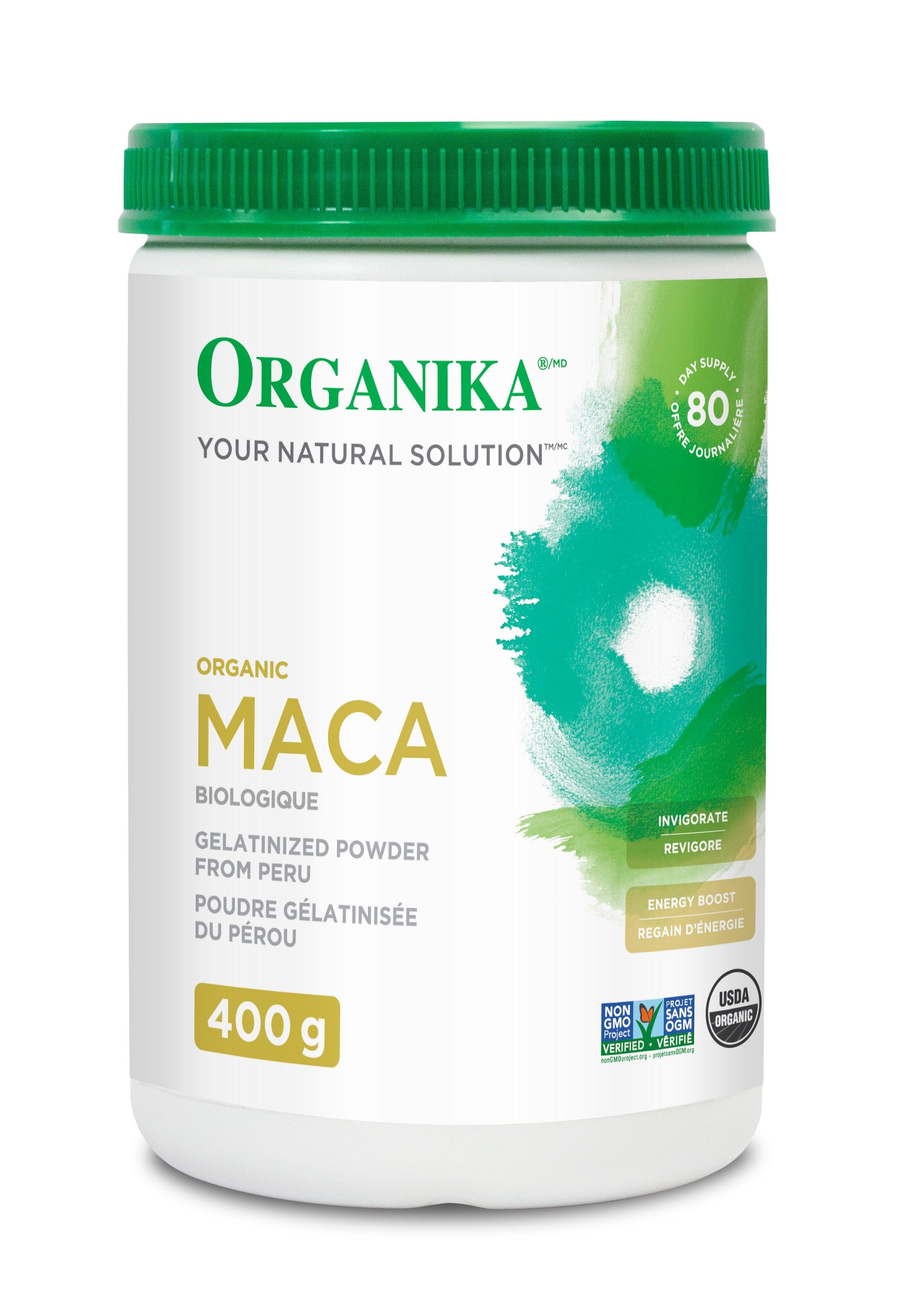 ORGANIKA Suppléments Maca (poudre gélatinisée biologique) 400g