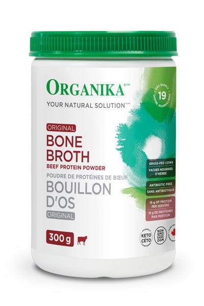 ORGANIKA Suppléments Poudre protéines bouillon os boeuf (orignal) 300g