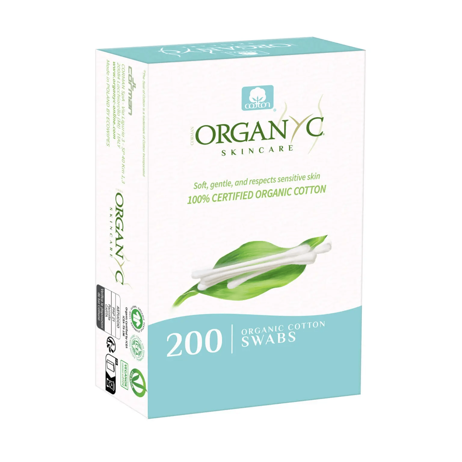 ORGANYC Soins & Beauté Coton tiges 200un