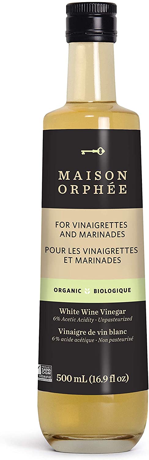 ORPHÉE Épicerie Vinaigre de vin blanc bio 500ml