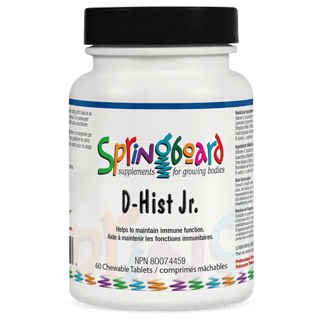 ORTHO MOLECULAR PRODUCTS Suppléments D-Hist Jr. 60comp mâcher