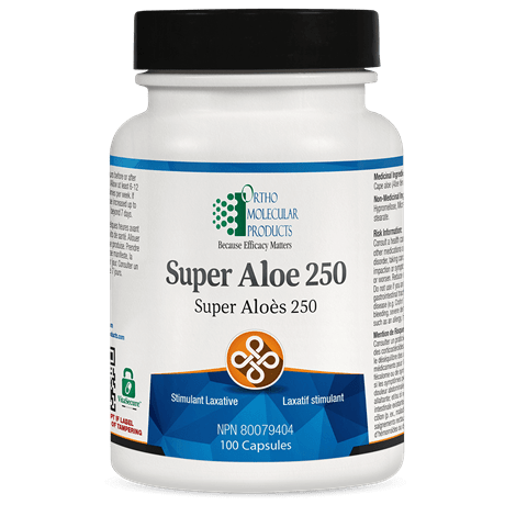 ORTHO MOLECULAR PRODUCTS Suppléments Super Aloe 250 100caps
DATE DE PÉREMPTION : 31 JANVIER 2026