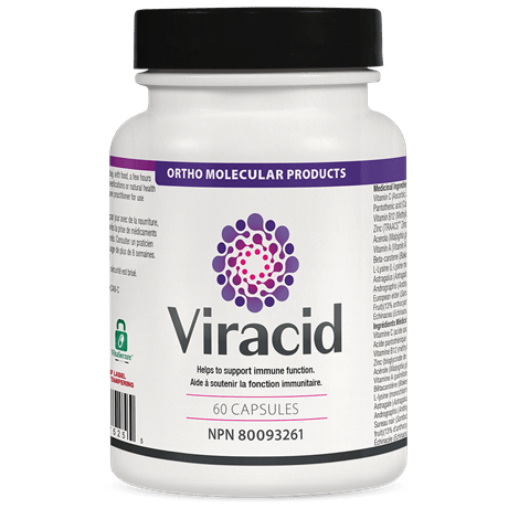 ORTHO MOLECULAR PRODUCTS Suppléments Viracid 60caps