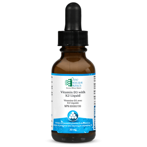 ORTHO MOLECULAR PRODUCTS Suppléments Vitamines D3 et K2 30ml