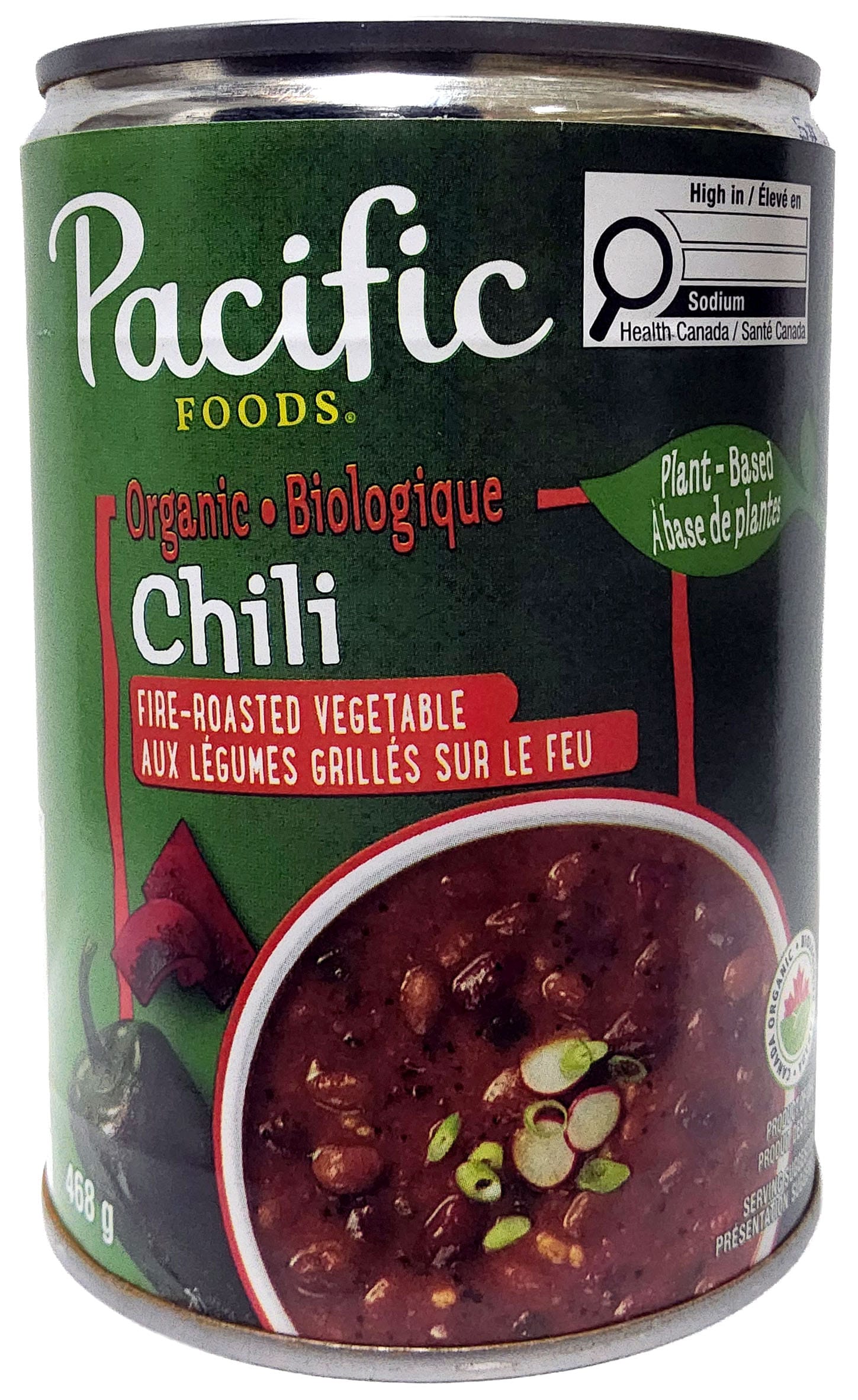 PACIFIC FOODS Épicerie Chili aux légumes bio 468g
