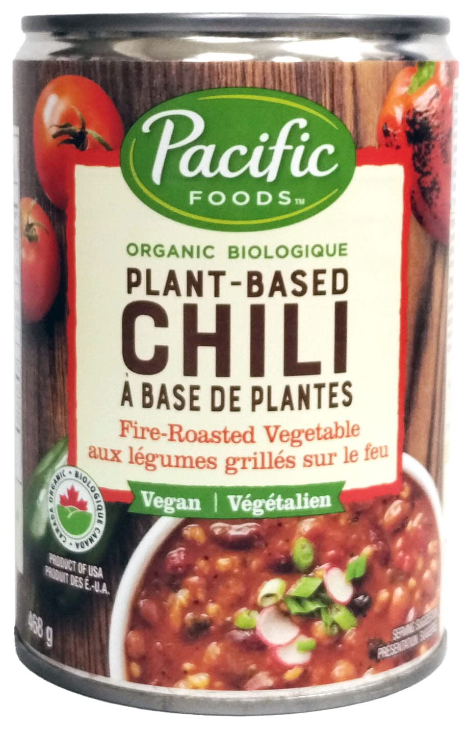 PACIFIC FOODS Épicerie Chili aux légumes bio 468g