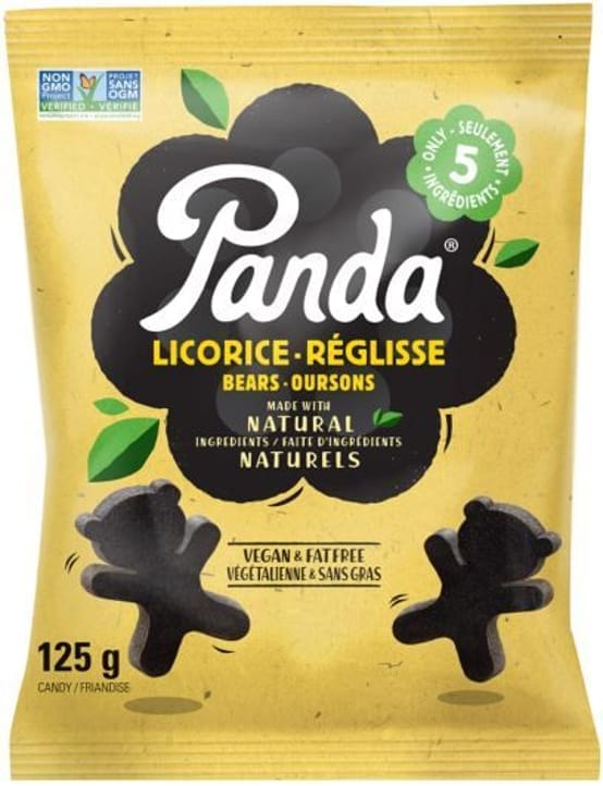 PANDA Épicerie Réglisse régulière ours 125g