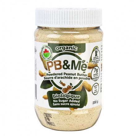 PB & ME Épicerie Beurre d'arachide en poudre sans-sucre ajouté bio 200g