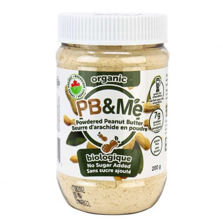 PB & ME Épicerie Beurre d'arachide en poudre sans-sucre ajouté bio 200g