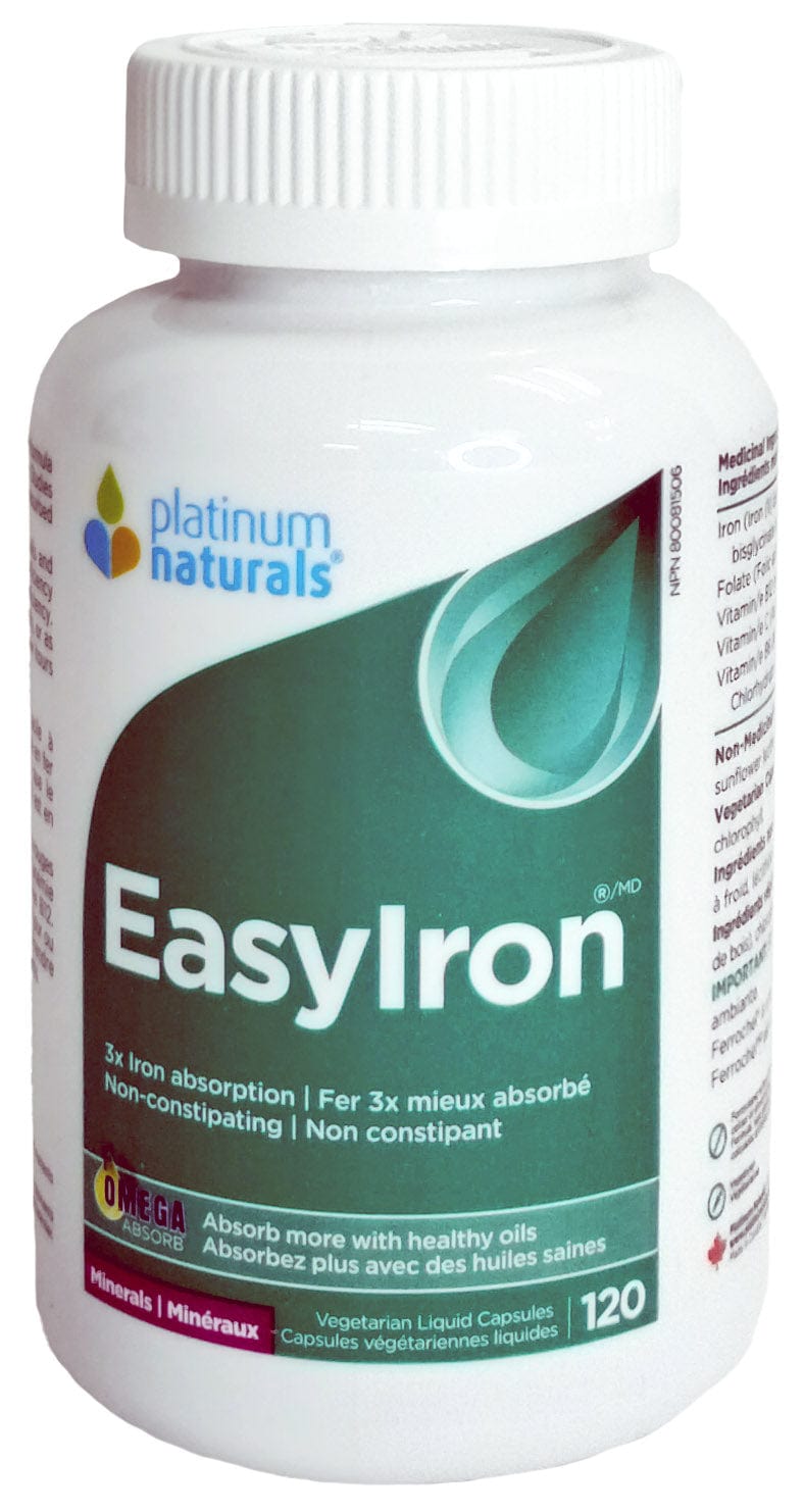 PLATINUM Suppléments Easyiron 120vcaps