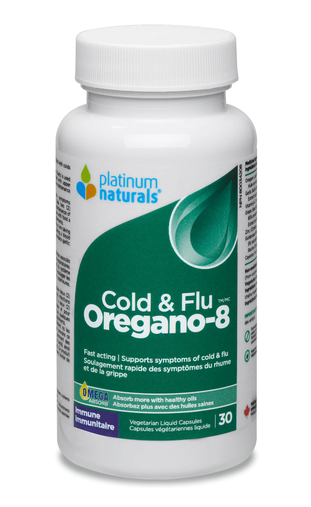 PLATINUM Suppléments Oregano-8 30caps