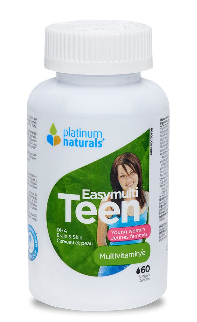 PLATINUM Suppléments Teen vitality (pour jeunes femmes) 60gel