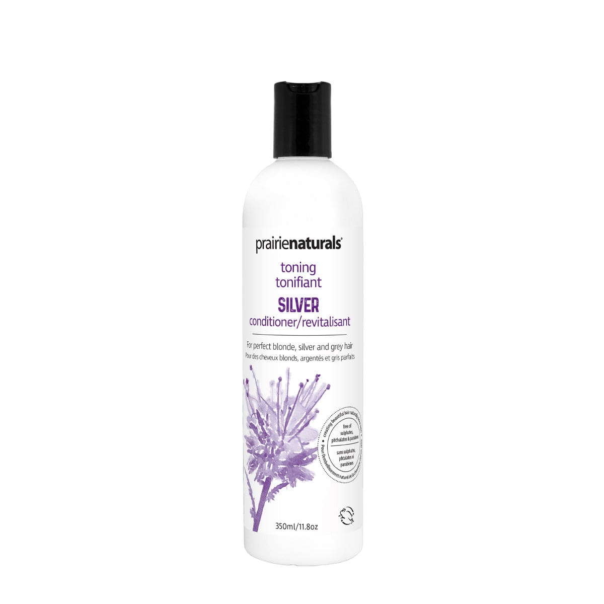 PRAIRIE NATURALS Soins & Beauté Revitalisant Silver ( cheveux blonds, gris, argentés, décolorés)  350ml
