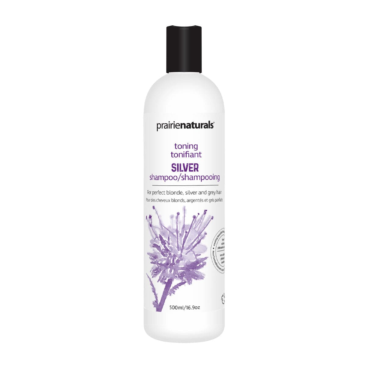 PRAIRIE NATURALS Soins & Beauté Shampooing Silver (cheveux blonds, gris, argentés, décolorés)  500ml
