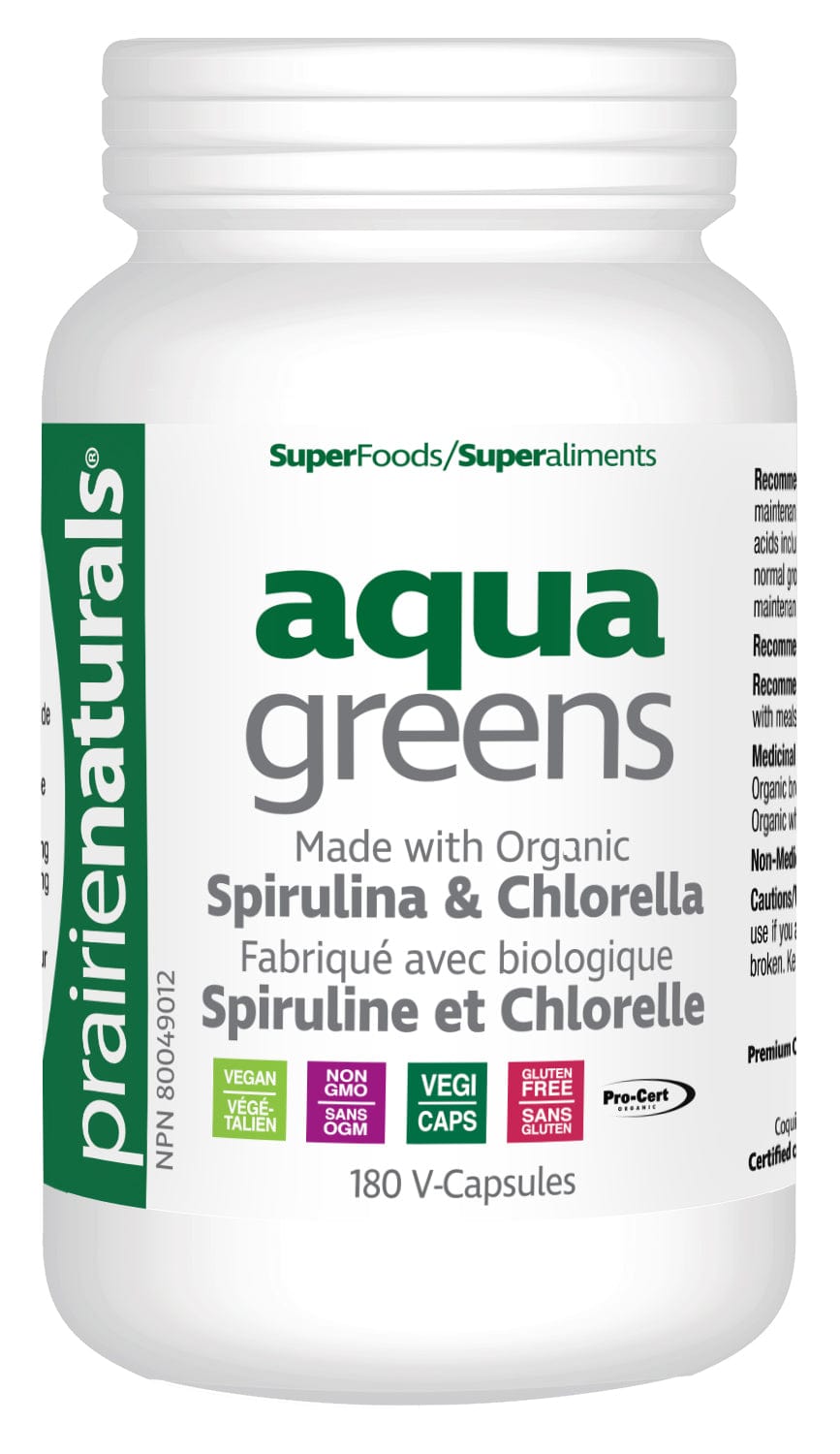 PRAIRIE NATURALS Suppléments Aqua vert bio 180vcaps