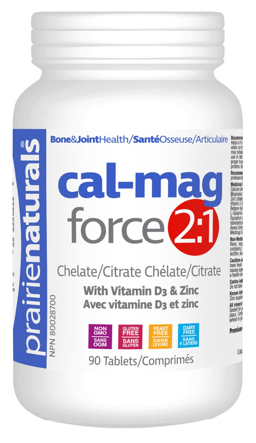 PRAIRIE NATURALS Suppléments Cal-mag-force 2:1 90comp
