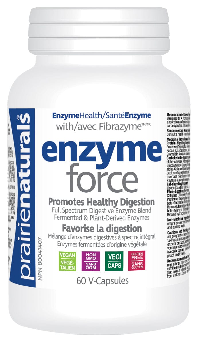 PRAIRIE NATURALS Suppléments Enzyme-force 60vcaps