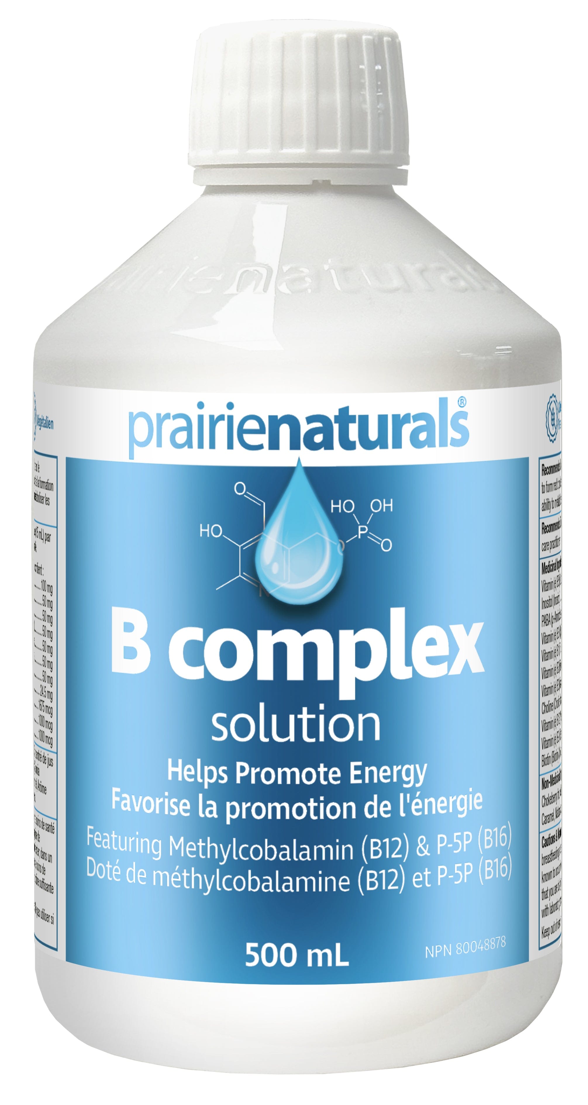 PRAIRIE NATURALS Suppléments Solution b complex 500ml