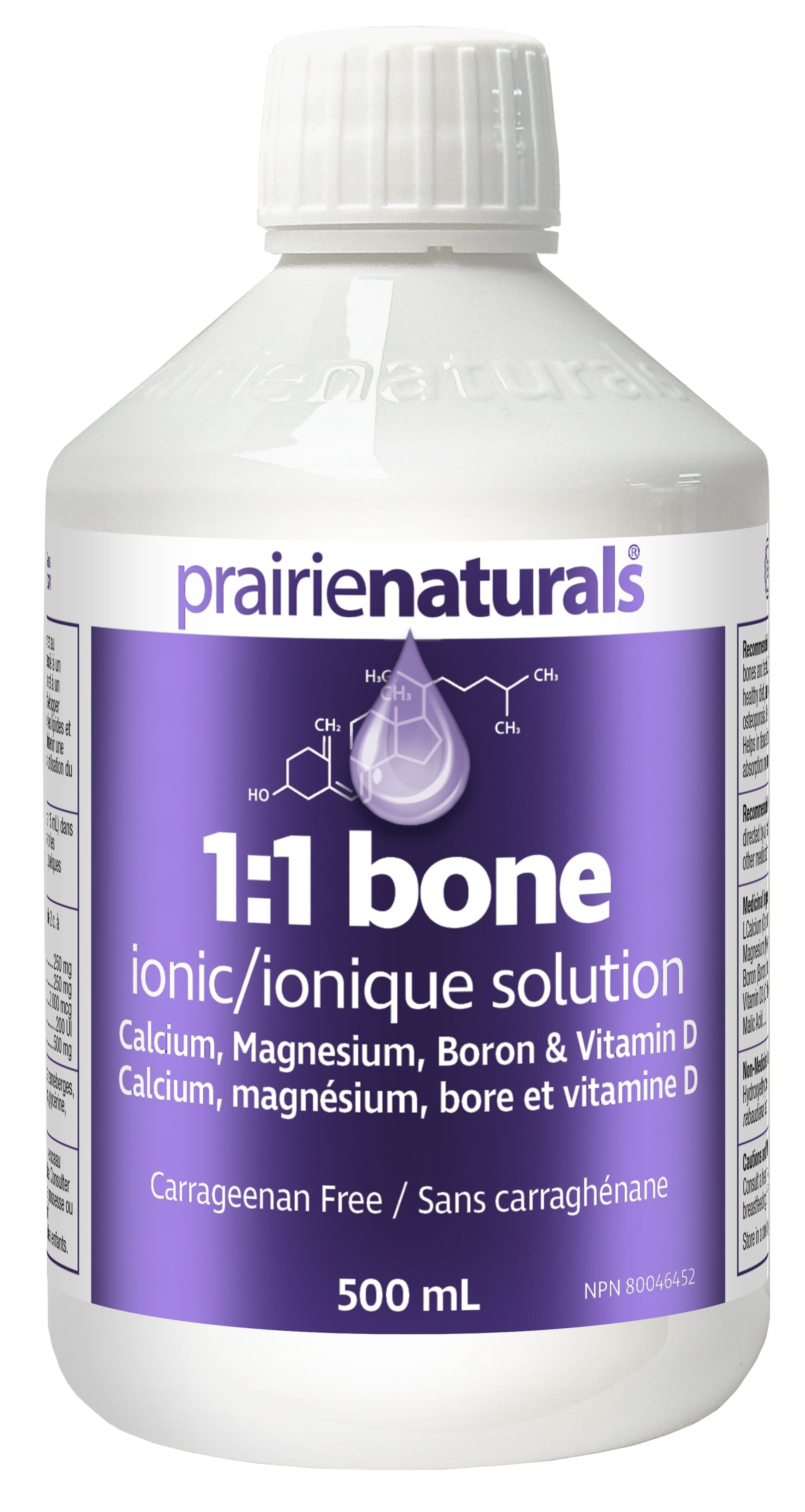 PRAIRIE NATURALS Suppléments Solution bone (cal-mag 1:1) 500ml