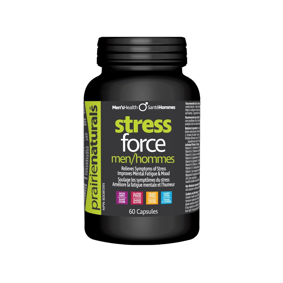 PRAIRIE NATURALS Suppléments Stress force  60caps