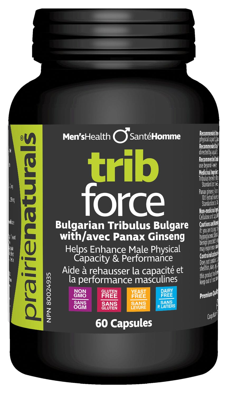 PRAIRIE NATURALS Suppléments Trib force  60caps