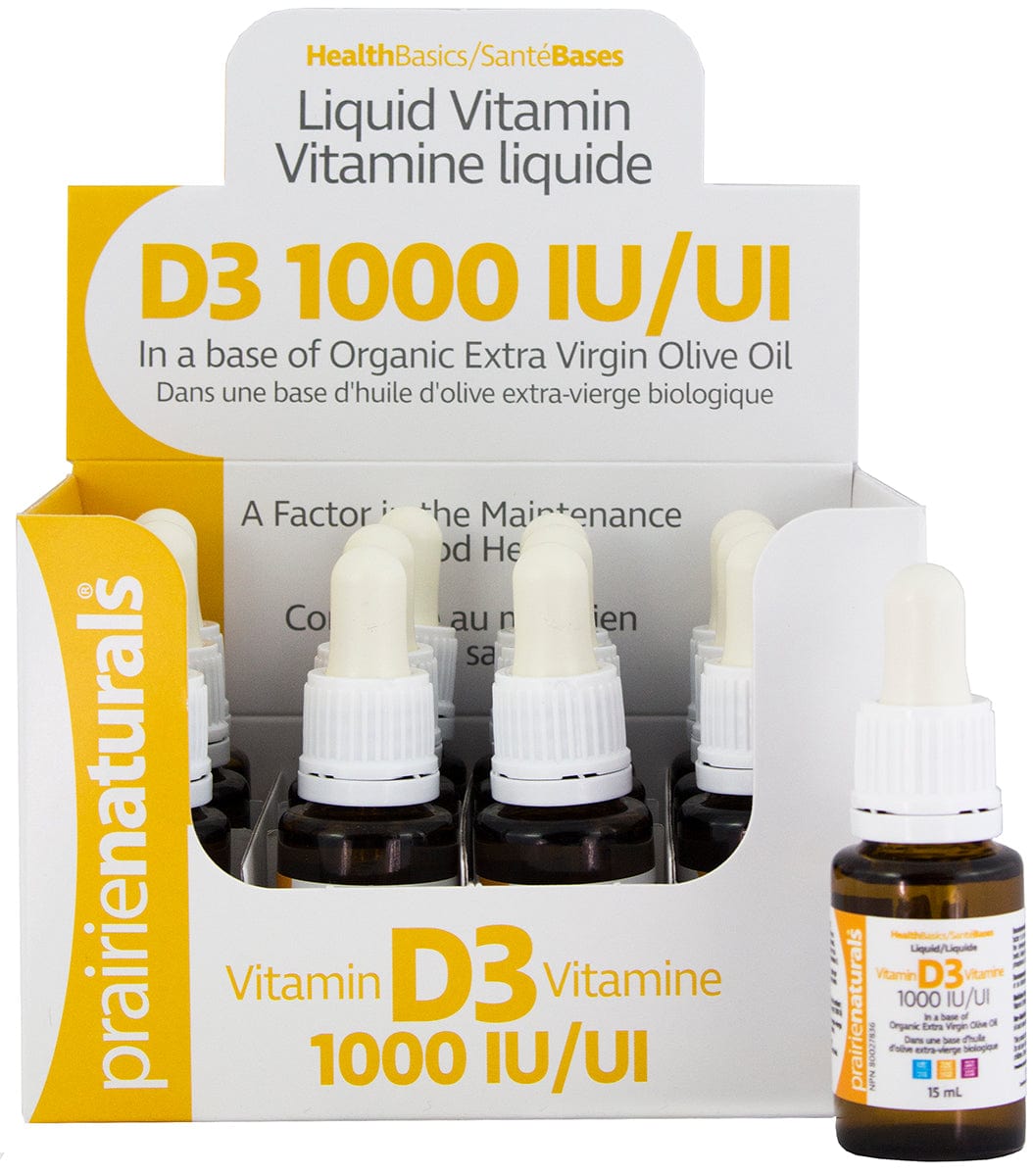 PRAIRIE NATURALS Suppléments Vitamine D3 1000ui 15ml