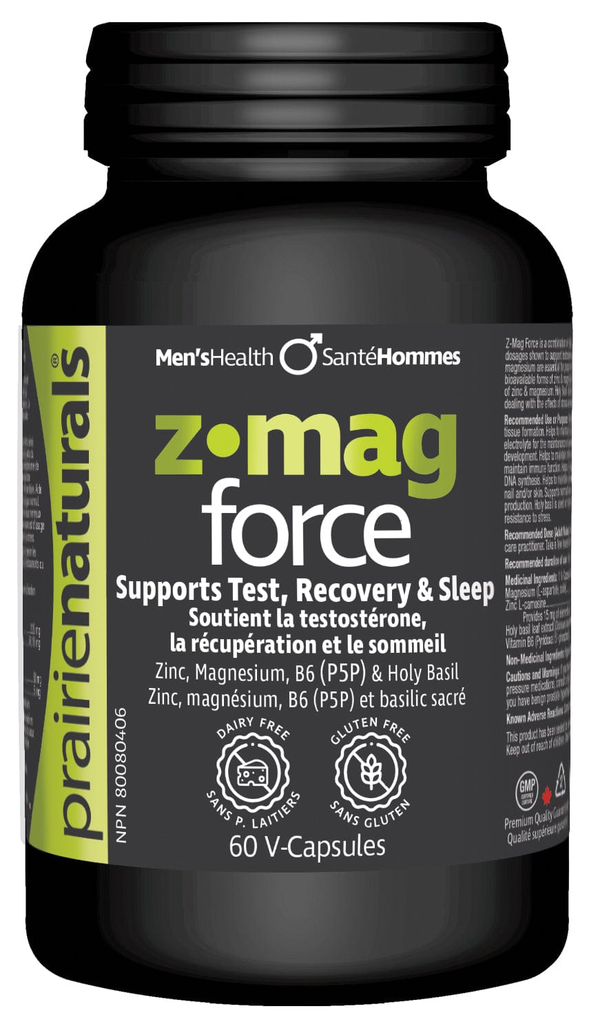 PRAIRIE NATURALS Suppléments Zmag force 60vcaps
