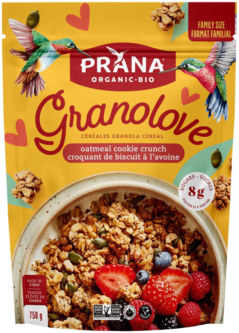 PRANA Épicerie Granolove Croquant biscuit à l'avoine bio 750g