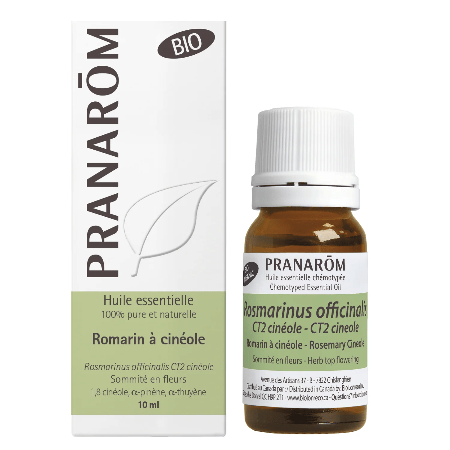 PRANAROM Suppléments Huile essentielle bio - Romarin cinéole 10ml