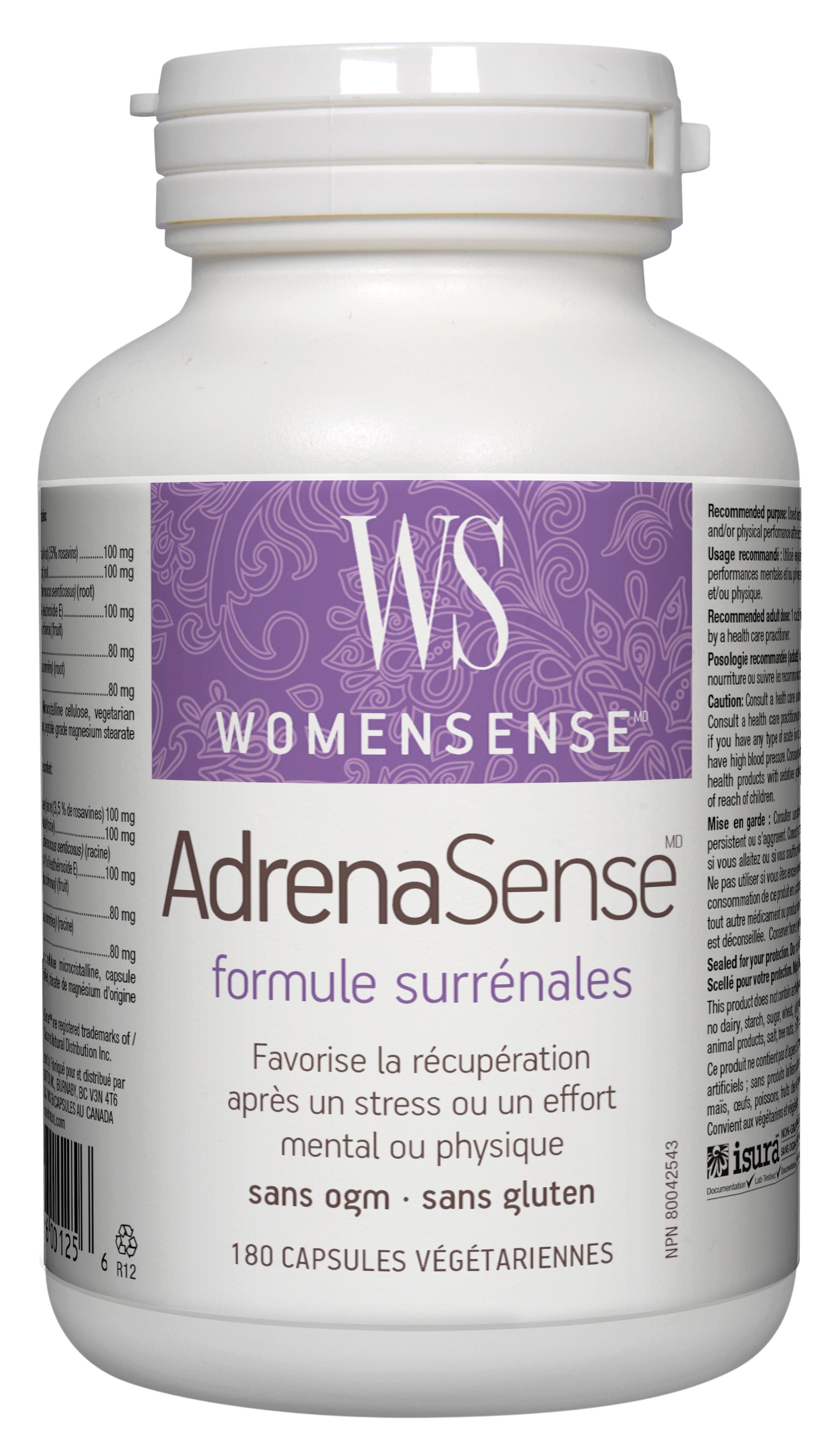 PREFERRED NUTRITION Suppléments Adrenasense 180caps