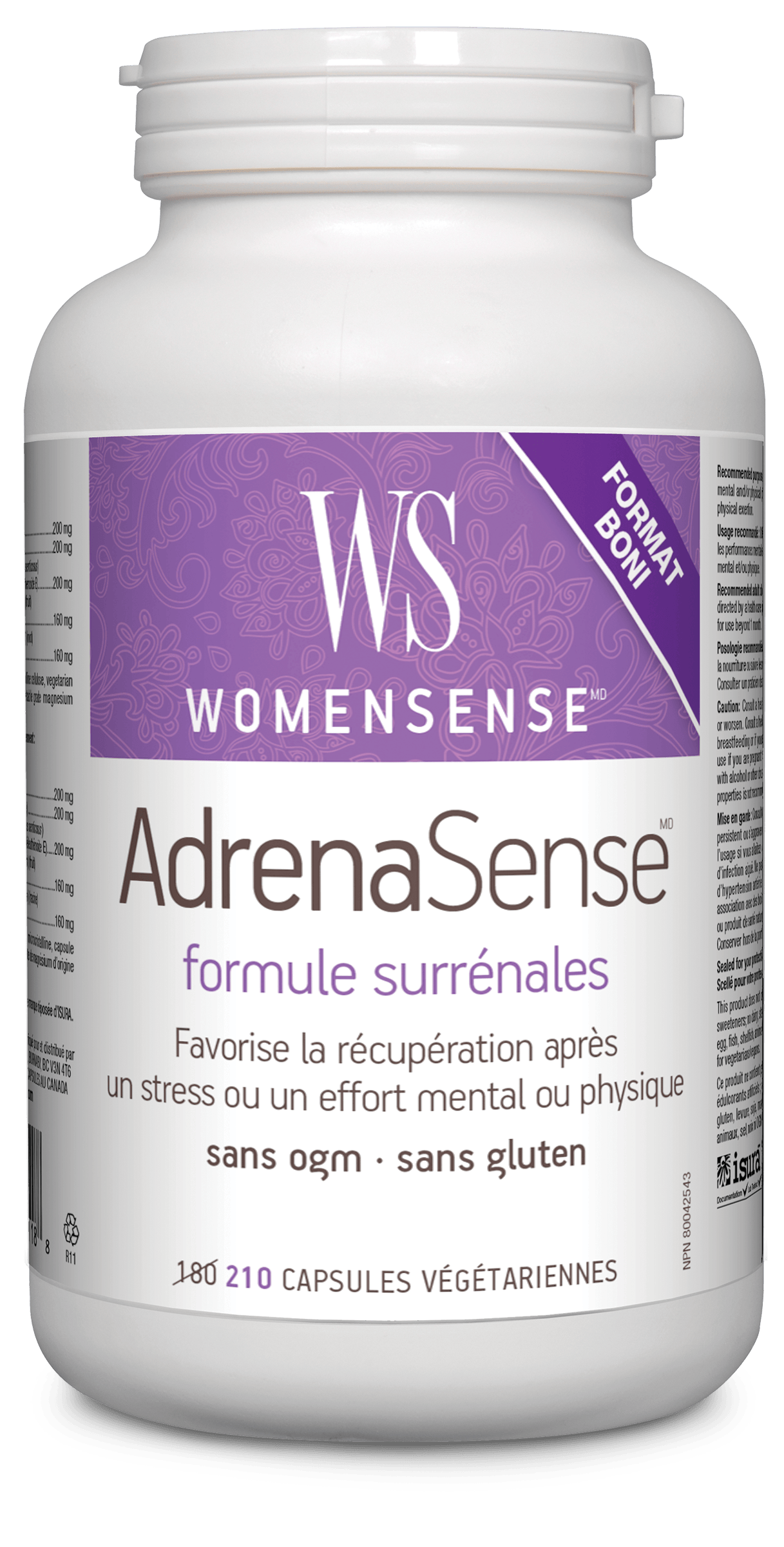 PREFERRED NUTRITION Suppléments Adrenasense 180caps