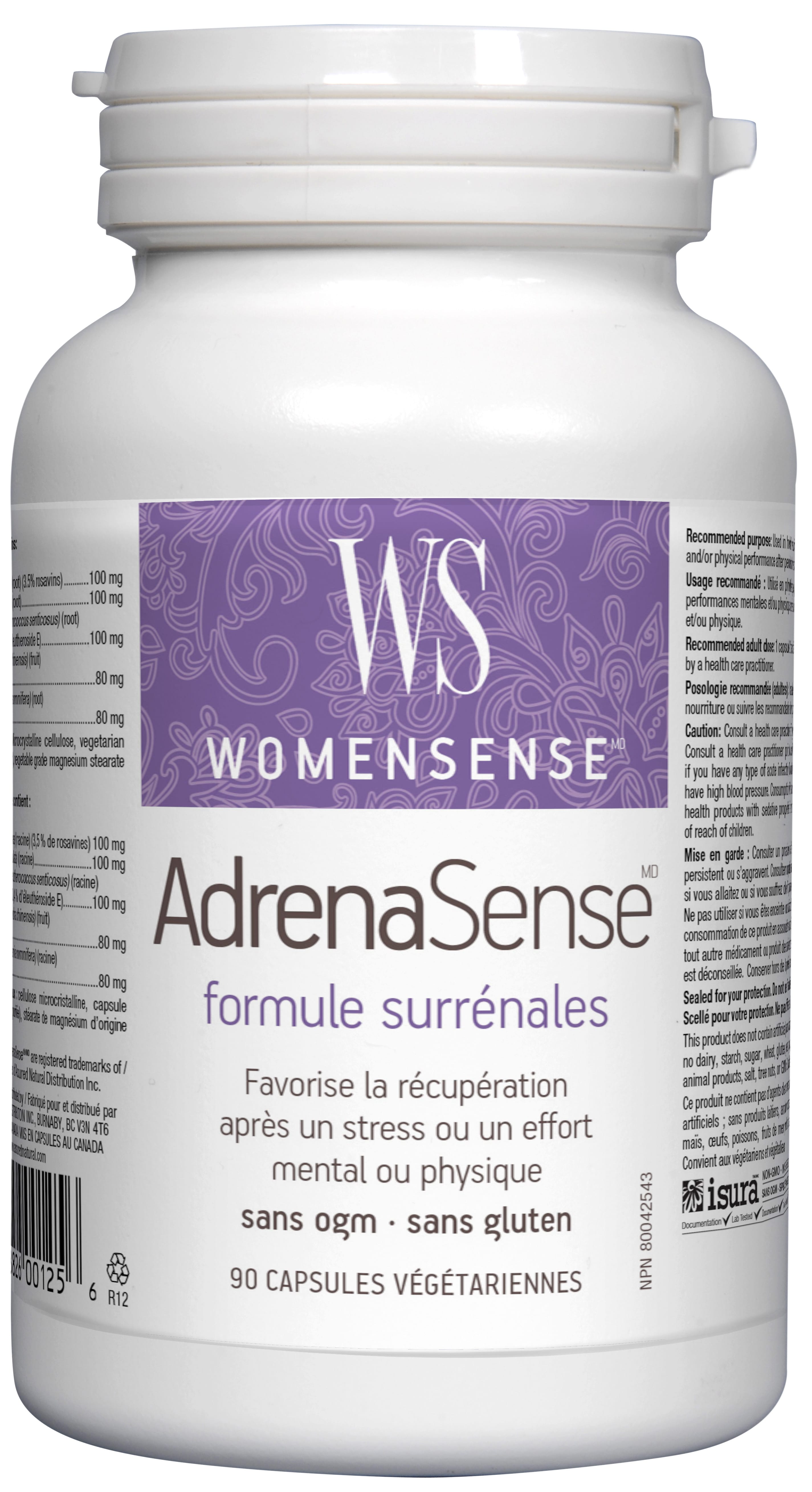 PREFERRED NUTRITION Suppléments Adrenasense 90caps