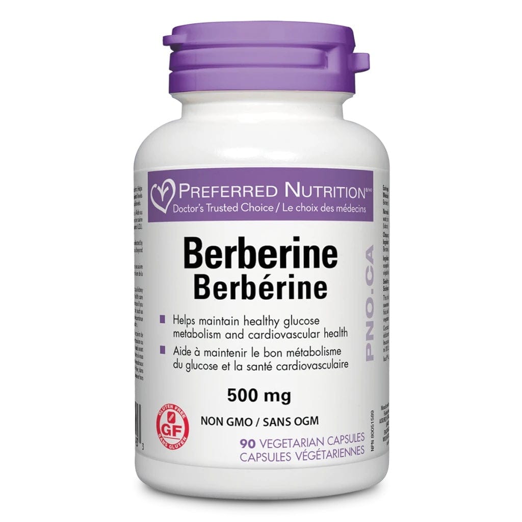 PREFERRED NUTRITION Suppléments Berberine (500mg) 90vcaps