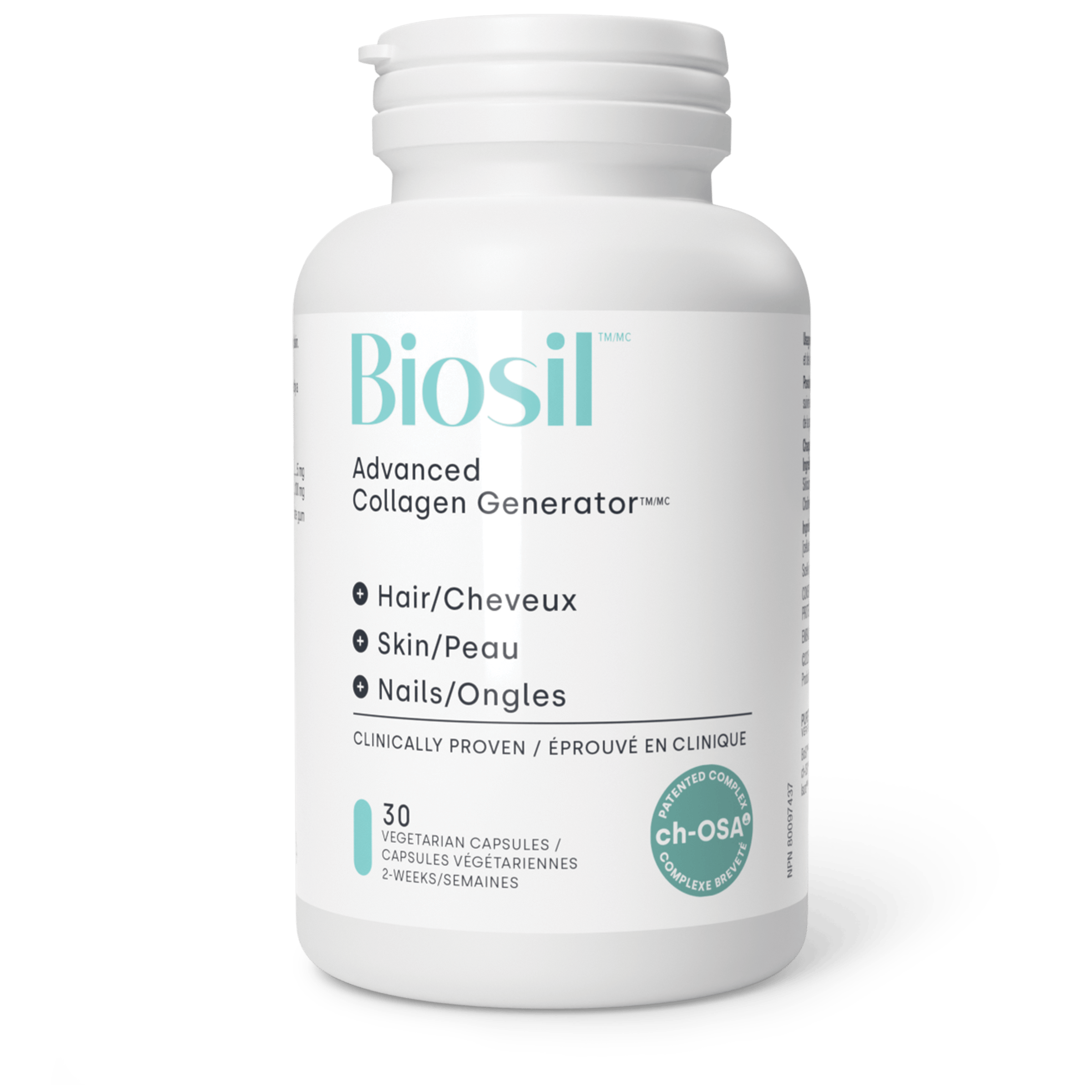 PREFERRED NUTRITION Suppléments Biosil (végétariennes) 30vcaps