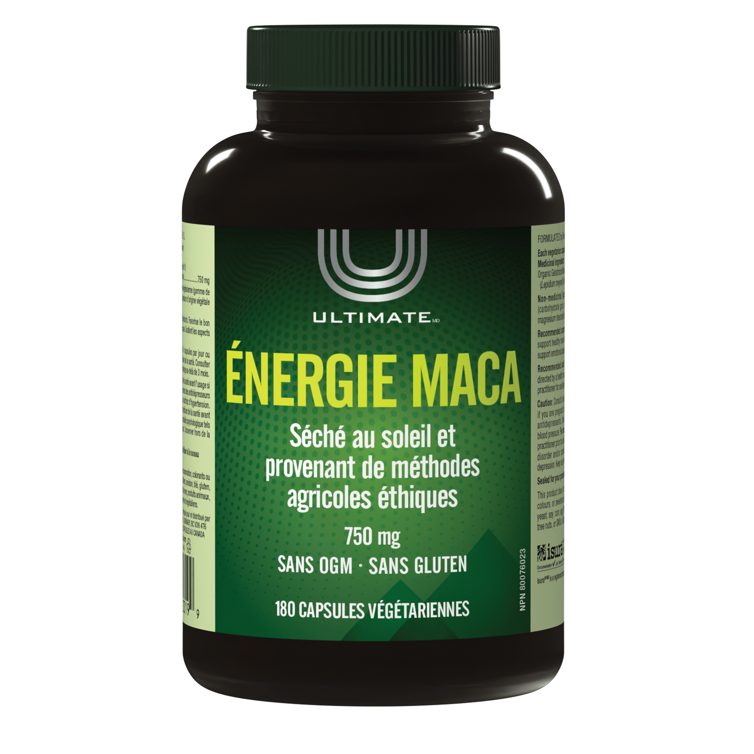PREFERRED NUTRITION Suppléments Maca energy750mg (végétariennes) 180vcaps
